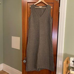 Elizabeth Suzann Polly Midi Size L Pepper Linen Gauze